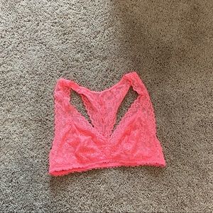 Coral pink bralette